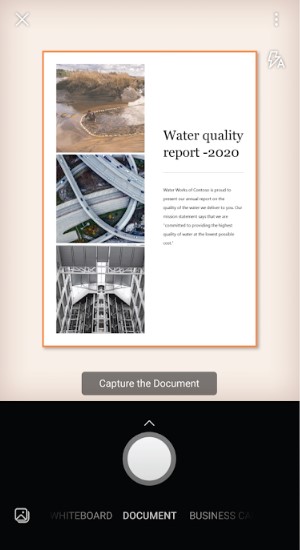 screenshot of Microsoft Lens
